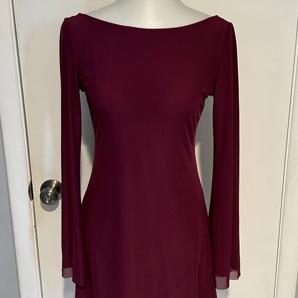 Princess Polly Lukea Long Sleeve Mini Dress Mauve - Size 6 - NEW With Tags. - Picture 3 of 16